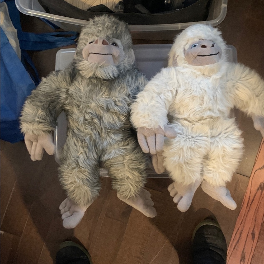 LOT Vintage Set‎ Of Yetis SEARS 1980’s 1990’s Large Plush Stuffed Stuffies Cute